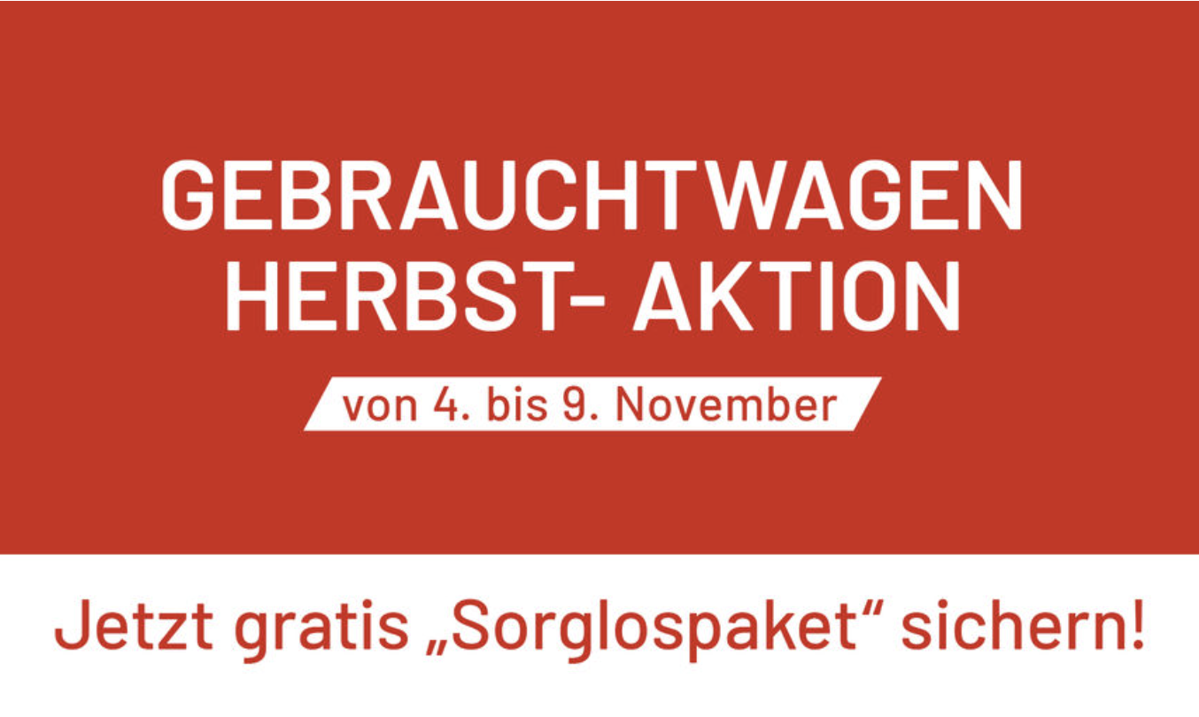 Große Gebrauchtwagen Aktion